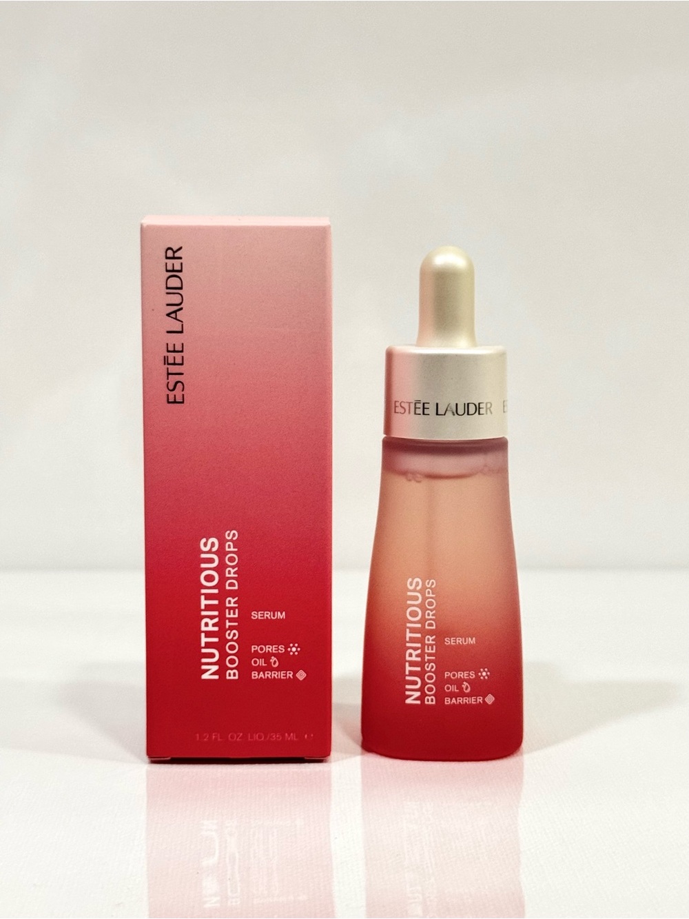 Estee Lauder Nutritious Booster Drops Serum - 1.2 Oz / 35mL Full Size New
